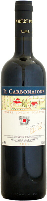 サンジョヴェーゼ・ディ・ラーモレの集大成 イル・カルボナイオーネ! 「ヴィットリオ・フィオーレ」を抜きにしてイタリアワインを語ることはできない。1964年にミラノでコンサルティング・ワインメーカーの仕事を始め、数多くの蔵のコンサルティングを行いイタリアワインの品質向上に寄与、イタリア醸造技術協会理事や国際醸造家組合執行委員という要職をも歴任してきた、イタリアワイン界の重鎮、「スター・エノロゴ」の先駆者的存在。それがヴィットリオ・フィオーレ氏です。そして、彼が自身の足で探し出した畑のブドウから、40年にも及ぶ経験を生かしたワイン造りを行う自身のワイナリー、それが「ポデーレ ポッジョ・スカレッテ」です。 ポッジョ・スカレッテのあるグレーヴェ・イン・キアンティはキアンティ・クラッシコ地区でも山々が連なるエリアになります。ポデーレ・ポッジョ・スカレットのブドウ畑とオリーブ畑は、海抜350mから550mの間に広がっています。ポッジョ・スカレッテという名前は、丘陵地の形状に由来しており、乾式石造りの素晴らしい石垣が、あらゆる大きさの段々畑を支えていることが特徴です。 「イル・カルボナイオーネ」は、ヴィットリオ・フィオーレが長年の研究と経験から構想し、望んだワインで、サンジョヴェーゼとルッフォリの畑という並外れた価値の組み合わせから生まれています。チェリー、ブラックベリー系の香り、アーモンドや鉛筆のニュアンスを感じ味わいは長く広く口内に広がる。隙間ないタンニンが余韻となって続きます。 ■イル・カルボナイオーネの特異性■ サンジョヴェーゼの種類には大きく分けて、グレーヴェ・イン・キアンティに多いグロッソ種とトスカーナ全般にあるピッコロ種があり、「サンジョヴェーゼ・ディ・ラーモレ」はグロッソ種のクローンと言われています。グロッソ種のほかにはブルネッロやプルニョーロ・ジェンティーレなどがありますが、ここではどのクローンが優れているのか、という議論は的外れです。イル・カルボナイオーネに向き合う上で重要なのは、フィオーレ氏が所有することになった畑には他のエリアには存在しないラーモレというクローンがあり、それが非常にいい状態で手に入れることができた、ということです。 畑は丘の高いところに位置している上に、土壌も特徴的。キアンティの広い範囲に分布しているガレストロという石灰質粘土の含有は少なく、むしろ砂岩質が多く含まれ、他に比べて水はけは非常に良好。これにより周辺とは異なる特徴のワインを生むことができる。これがポッジョ・スカレッテのワイン、イル・カルボナイオーネなのです。 ■テクニカル情報■ 原産国名：イタリア、地方名：トスカーナ、地区名：キアンティ・クラッシコ 種類：スティルワイン、味わい：フルボディ 品種(原材料)：サンジョヴェーゼ 100% アルコール度数：14.5% 飲み頃温度：17度 醗酵：ステンレスタンク/主醗酵後、ステンレスタンクとセメントタンクにてマロラクティック醗酵 熟成：オーク樽熟成 約12カ月(70%が350L、30%が225L、新樽比率30% 一年使用樽70%) 年間生産量：26,000本 平均収量：40 土壌：砂質、砂岩質(砂岩が多く水はけが良い)、少量のガレストロ 品質分類・原産地呼称：アルタ・ヴァッレ・デッラ・グレーヴェI.G.T. PODERE POGGIO SCALETTE IL CARBONAIONE ALTA VALLE DELLA GREVE ポデーレ・ポッジョ・スカレッテ イル・カルボナイオーネ 生産地：イタリア トスカーナ キアンティ・クラッシコ グレーヴェ・イン・キアンティ 原産地呼称：IGT. ALTA VALLE DELLA GREVE ぶどう品種：サンジョヴェーゼ 100% アルコール度数：14.5% 味わい：赤ワイン 辛口 フルボディ ジェームス・サックリング：95 ポイント PODERE POGGIO SCALETTE ALTA VALLE DELLA GREVE IL CARBONAIONE 2019 Monday, July 4, 2022 CountryItaly RegionTuscany Vintage2019 Score 95 Wonderful aromas of sour cherries and orange peel follow through to a full body with layered tannins that are creamy and juicy. Intense finish with excellent structure. Give this time to soften and come more together. Drink after 2024. vinous：93+ ポイント 93+ Drinking Window 2025 - 2039 From: Chianti Classico & Neighbors: Looking at the 2020s and 2019s (Jul 2022) The 2019 Il Carbonaione is silky and racy in the glass. Scents of new oak are a clear sign the 2019 doesn't quite have the density of the very best years, but Il Carbonaione has a brilliant track record of aging. Let's see what happens here. Ripe red/blush fruit, sweet spice, mocha and rose petal linger nicely. - By Antonio Galloni on June 2022Podere Poggio Scalette　/　ポデーレ・ポッジョ・スカレッテ イタリアワイン界の重鎮、“スター・エノロゴ”の先駆者的存在 「ヴィットリオ・フィオーレ」 「ヴィットリオ・フィオーレ」を抜きにしてイタリアワインを語ることはできない。 1964年にミラノでコンサルティング・ワインメーカーの仕事を始め、数多くの蔵のコンサルティングを行いイタリアワインの品質向上に寄与、イタリア醸造技術協会理事や国際醸造家組合執行委員という要職をも歴任してきた、イタリアワイン界の重鎮、“スター・エノロゴ”の先駆者的存在。それがヴィットリオ・フィオーレ氏です。 そして、彼が自身の足で探し出した畑のブドウから、40年にも及ぶ経験を生かしたワイン造りを行う自身のワイナリー、それが「ポデーレ ポッジョ・スカレッテ」です。 伝説のクローン!?「ラーモレ」 フィロキセラを経験し、第一次世界大戦後初めて植えられたサンジョヴェーゼがこのスカレッテの地と言われています。その当時から残っている古木は樹齢70年以上を越えて今もなお大切に守られています。伝説とまで言われ、今ではほとんど栽培されていないサンジョヴェーゼ種のクローン「サンジョヴェーゼ・ディ・ラーモレ」のオリジナルが現存しているのです。そして特殊な土壌 (他のキアンティ地区の石灰質、ガレストロ質とは違い砂岩質、砂質が主体)が非常に水捌けの良い土壌を形成しています。 標高が高いことにより、日夜の寒暖差があり、また独立した形で存在する山の斜面に畑があります。その為、常時風が吹いており、夜9時近くになってもブドウは太陽光を受けながらも涼しい状態に置かれるという、この区画独特の微気候となっています。これは、ブドウを病から守る上で極めて重要な要素となります。 イル・カルボナイオーネの特異性 サンジョヴェーゼの種類には大きく分けて、グレーヴェ・イン・キアンティに多いグロッソ種とトスカーナ全般にあるピッコロ種があり、「サンジョヴェーゼ・ディ・ラーモレ」はグロッソ種のクローンと言われています。グロッソ種のほかにはブルネッロやプルニョーロ・ジェンティーレなどがありますが、ここではどのクローンが優れているのか、という議論は的外れです。イル・カルボナイオーネに向き合う上で重要なのは、フィオーレ氏が所有することになった畑には他のエリアには存在しないラーモレというクローンがあり、それが非常にいい状態で手に入れることができた、ということです。 畑は丘の高いところに位置している上に、土壌も特徴的。キアンティの広い範囲に分布しているガレストロという石灰質粘土の含有は少なく、むしろ砂岩質が多く含まれ、他に比べて水はけは非常に良好。これにより周辺とは異なる特徴のワインを生むことができる。これがポッジョ・スカレッテのワイン、イル・カルボナイオーネなのです。