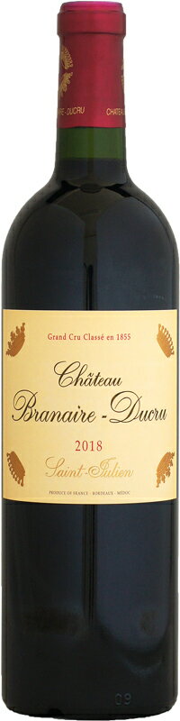 【クール配送】シャトー・ブラネール・デュクリュ [2018]750ml 【2018ボルドー】