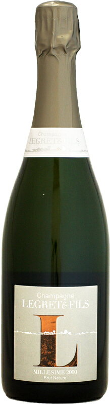 シャンパンのギフト ルグレ&フィス ブリュット・ナチュール ミレジム [2000]750ml