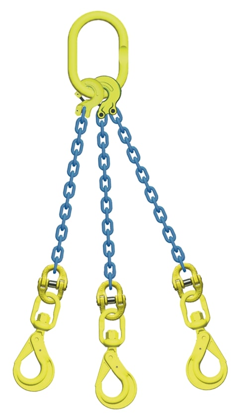 吊り具/マーテック/チェーンスリング/3点吊　13mm　スイベルフック　13．5t /TL3‐BKL