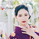 【19日~マラソンP5倍】 髪飾り Arenca 胡蝶蘭 | ヘアーアクセサリー ヘアアクセサリー ヘアピン Uピン 和風 振袖 成人式 着物 卒業袴 袴 卒業式 浴衣 髪飾り 白 造花 花冠 ヘッドドレス セットアップ