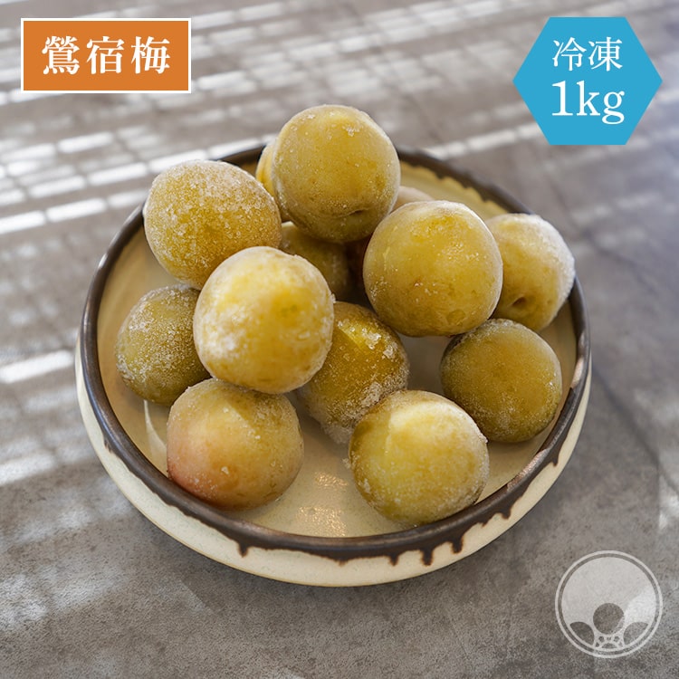 【クーポンあり！】《冷凍》鶯宿梅（おうしゅくばい） 1kg梅酒作り用の梅の実 梅ジュースにもオススメ！梅の実 梅酒 梅 青梅 鶯宿梅 梅酒の梅 梅酒用 産地直送 奈良 単品【冷凍便】のサムネイル