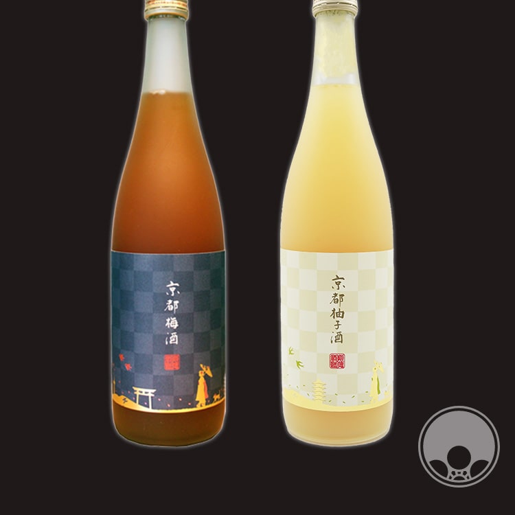 京都梅酒&京都柚子酒 720ml×2種 黒ギフ...の紹介画像2
