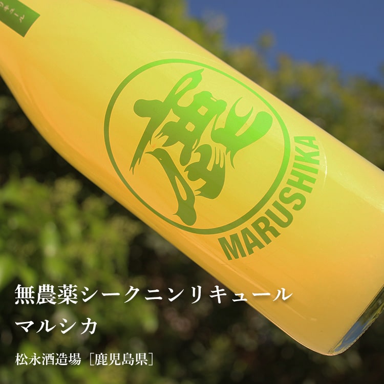 【7月5日限定！送料半額！】無農薬シークニンリキュール マルシカ 720ml【松永酒造...