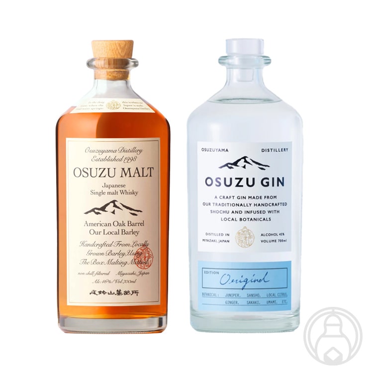 《OSUZUセット》OSUZU MALT American Oak Barrel(尾鈴モルト アメリカンオーク樽)700ml&OSUZU GIN ジン 700ml【尾鈴山蒸留所/宮崎県】【化粧箱入り】※お一人様1セットまで