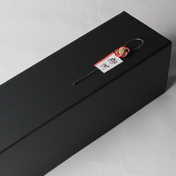 【11/28限定!送料半額】ギフトボックス 720ml×1本用 黒 【ラッピング】飾りメッセージシール付き