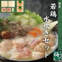 国産若鶏水炊き鍋セット 簡単調理 おうち鍋 水炊き 冷凍 白濁スープ 鶏白湯 つくね 4人前 お歳暮 手軽 贈答 ギフト 水炊きセット つくね もも肉