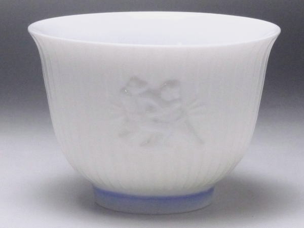 【B級品】相撲のレリーフ　千茶（湯呑み）　[普段使いの食器]