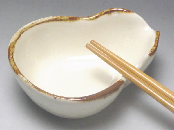 Mino Ware - 【B級品】茶淵　箸置き兼用片口小鉢　[普段使いの食器]