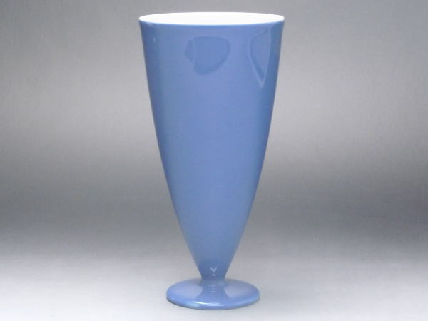 【B級品】青　高台一口ワインカップ　[普段使いの食器]