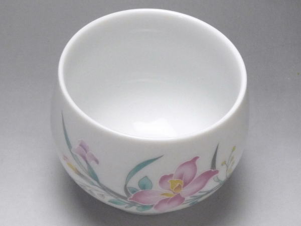 【B級品】赤紫ラン 玉湯呑 [普段使いの食器]の紹介画像2