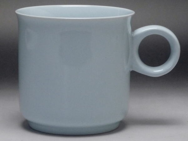 馬克杯 - 【B級品】丸つまみマグカップ（水色）　[普段使いの食器]