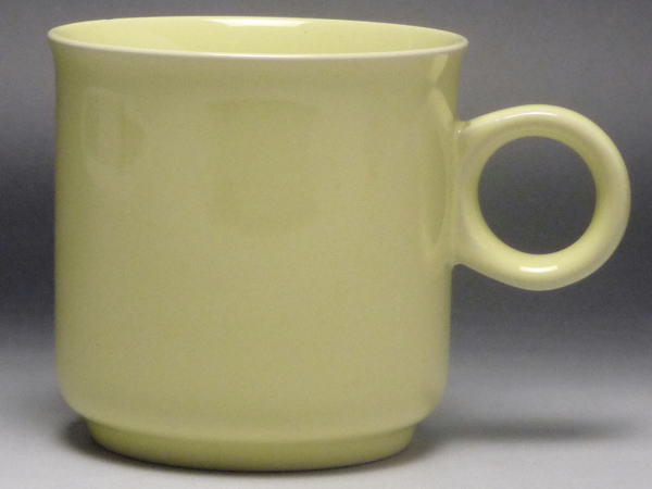 【B級品】丸つまみマグカップ（黄色）　[普段使いの食器]