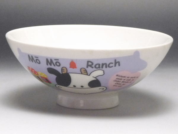 【B級品】牧場／りんご　白磁孫平（こども茶碗）　[普段使いの食器]