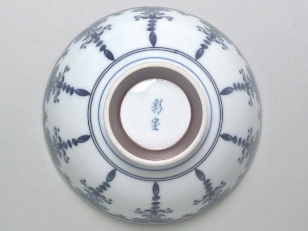 【B級品】花十草　毛料（ご飯茶碗）　[普段使いの食器]