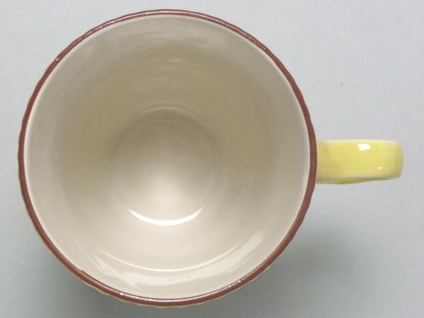 【B級品】イエロー　のっぽ立筋コーヒーカップ　[普段使いの食器] umeya210-10006325 やきもの 梅屋 サンプル画像3