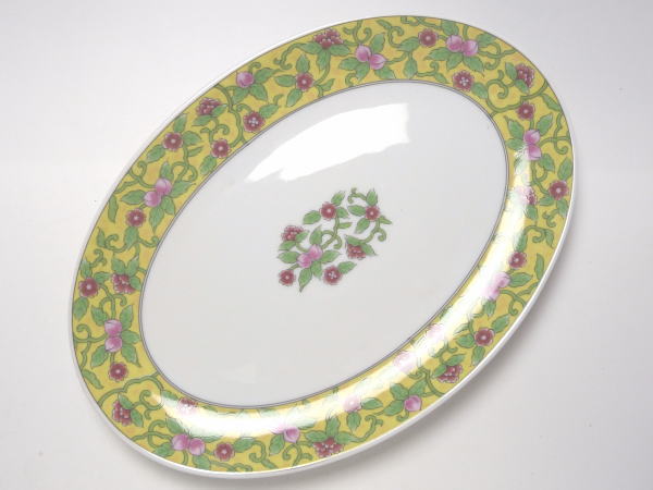 【B級品】花唐草　10吋プラター　[普段使いの食器]