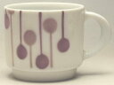 【B級品】紫水玉 金彩切立スタックコーヒーカップ