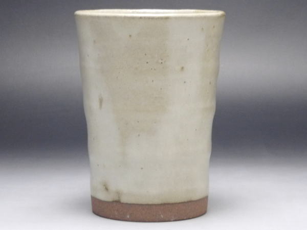 【B級品】黄白 土物ゴブレット [普段使いの食器]