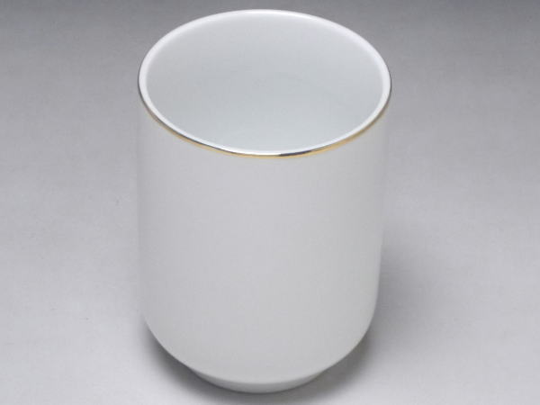 【B級品】白磁金線長湯呑み(小) [普段使いの食器]の紹介画像2