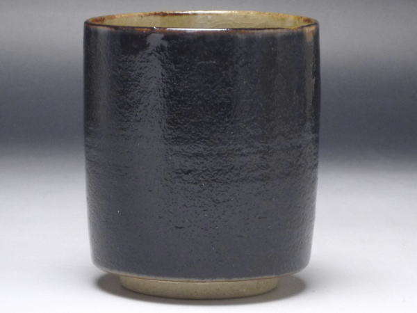 【B級品】天目　土物長湯呑み　[普段使いの食器]