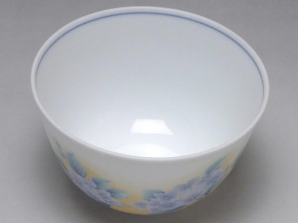 【B級品】紫陽花 白磁薄口千茶(湯呑み) [普...の紹介画像2