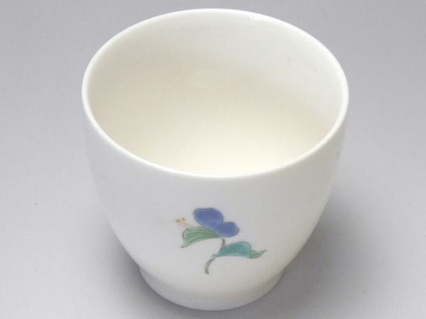 【B級品】ツユクサ(大/小) クリーム湯呑み(...の紹介画像2