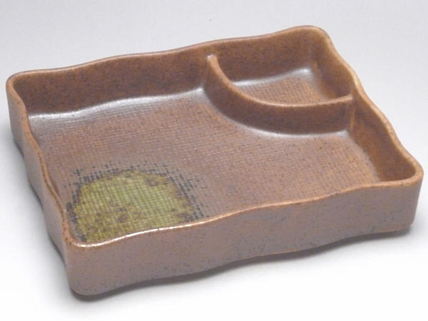 Other - 【B級品】織部伊賀　千代口付刺身長角鉢(長辺147)　[普段使いの食器]