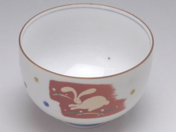 【B級品】赤刷毛跳ねうさぎ/見返りうさぎ 茶淵...の紹介画像2