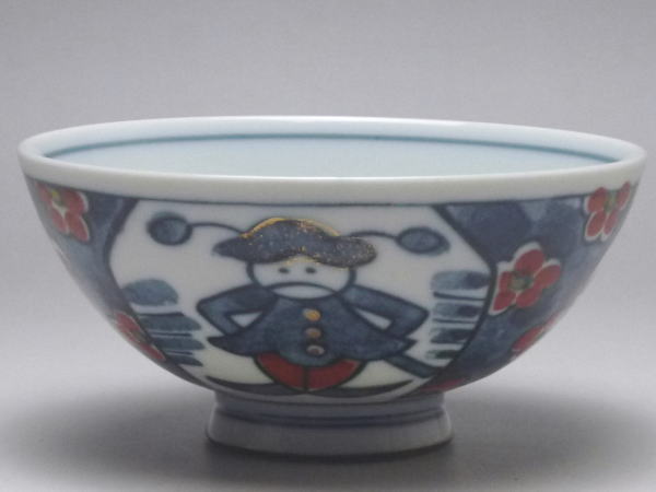 【B級品】衛兵さん　中平（ご飯茶碗）　[普段使いの食器]