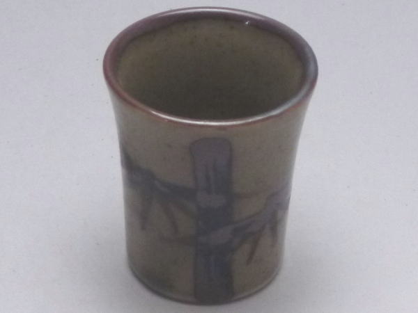 【B級品】錆笹竹 反口小ぐい呑み [普段使いの食器]の紹介画像2