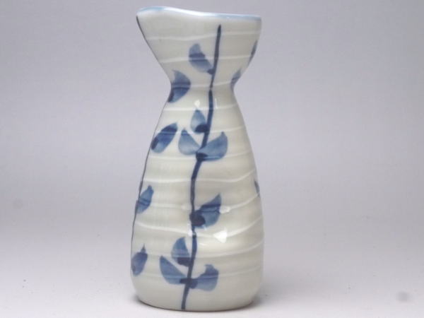 【B級品】白筋立花　0．8号三押し徳利　[普段使いの食器]