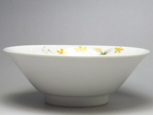 【B級品】黄花 白磁反切立丼(φ205) [普段使いの食器]