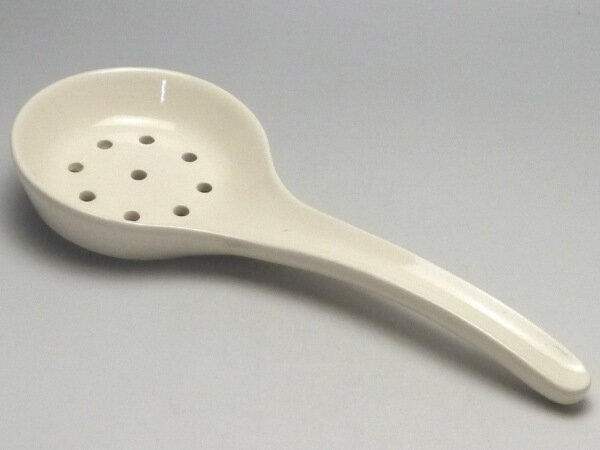 【B級品】平らな穴開き大レンゲ　[普段使いの食器]