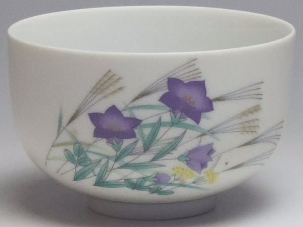 【B級品】キキョウ　U型白磁千茶（湯呑み）　[普段使いの食器]