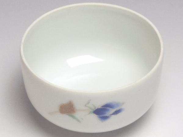 【B級品】両面金枝青バラ(大/小) 白磁千茶(...の紹介画像2