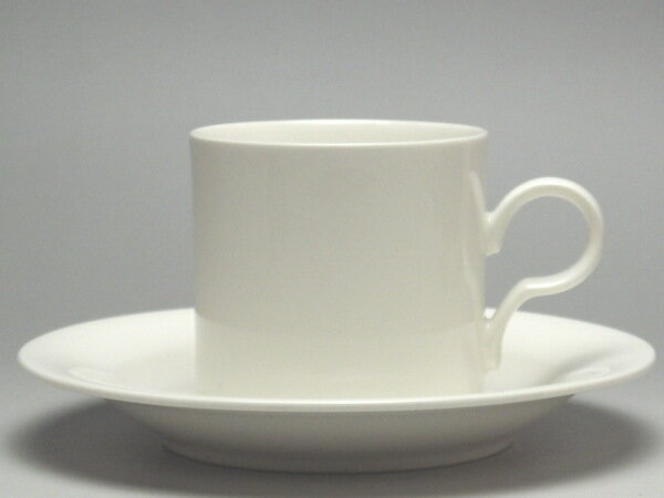 【B級品】クリーム切立コーヒーカップ＆ソーサー [普段使いの食器]
