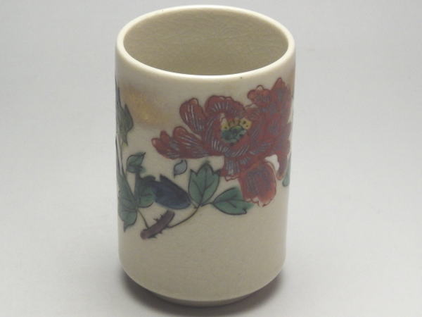 【B級品】牡丹 貫入切立長湯呑み [普段使いの食器]の紹介画像2