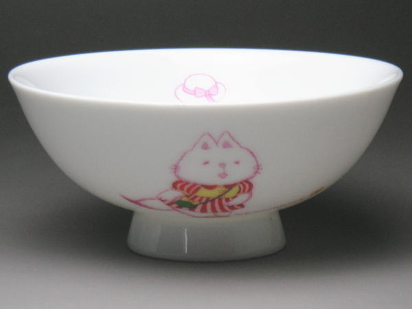 ネコハウス　お弁当　茶碗（小平）　[普段使いの食器]
