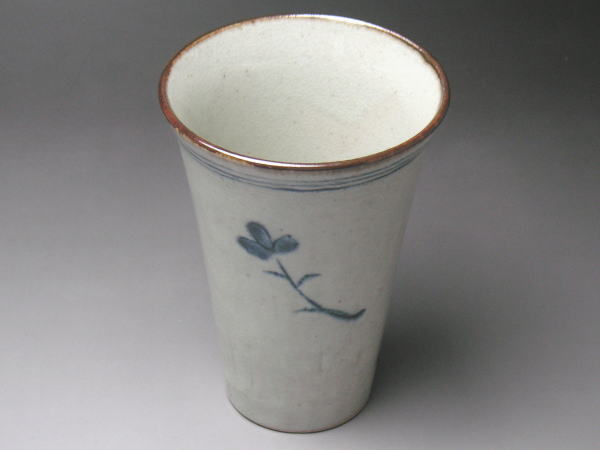【B級品】藍染花フリーカップ　[普段使いの食器] umeya210-10001550 やきもの 梅屋 サンプル画像2