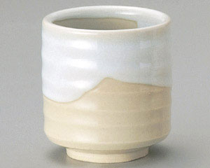 白掛け　寿司湯呑　[普段使いの食器]