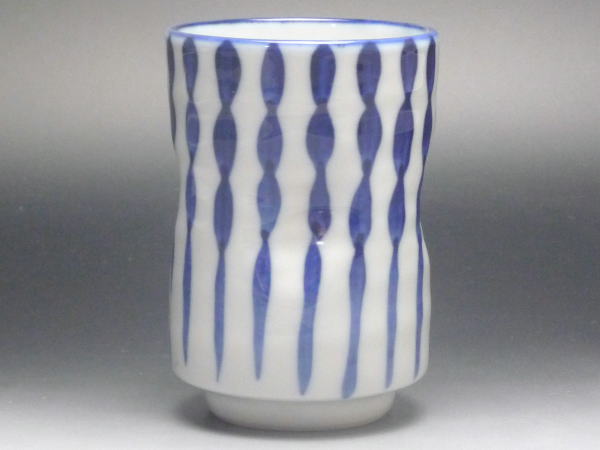 【B級品】波十草 長湯呑（小） [普段使いの食器]