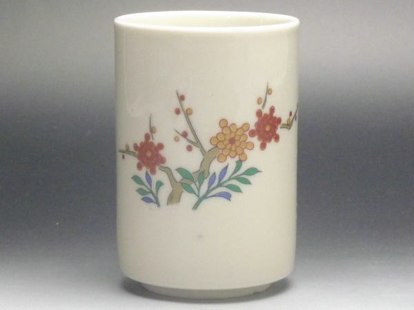【B級品】梅 アイボリー長湯呑 [普段使いの食器]の商品画像