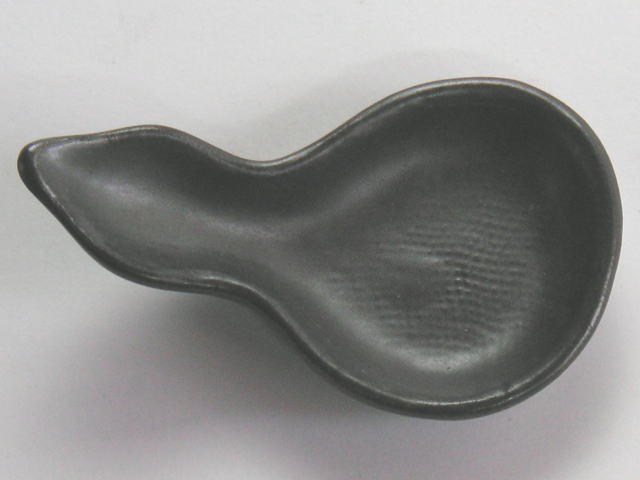 【B級品】ひょうたん（黒） 珍味・薬味皿 [普段使いの食器]