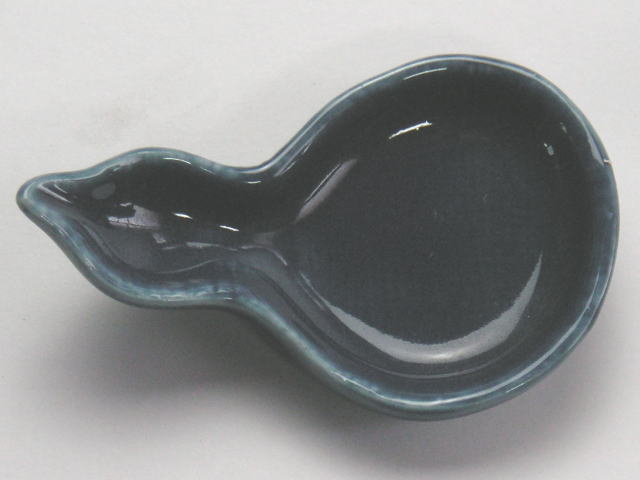 【B級品】ひょうたん（青）　珍味・薬味皿　[普段使いの食器]