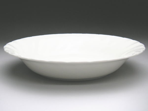 【B級品】シェル8吋スープ（クリーム）　[普段使いの食器]