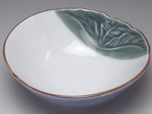 【B級品】カブ型茶淵小鉢(長辺129) [普段使いの食器]