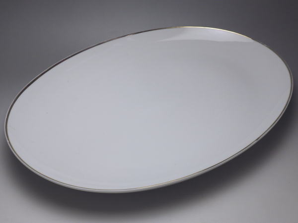 【C級品】金淵プラター(長辺407)（金線に剥がれ・かすれがあります）　[普段使いの食器]