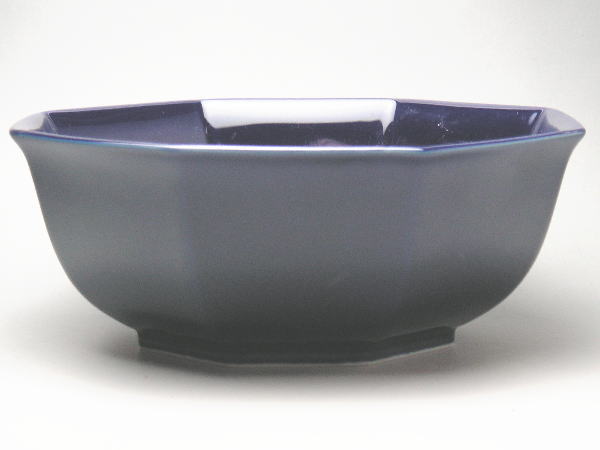 【B級品】ルリ八角鉢　[普段使いの食器]