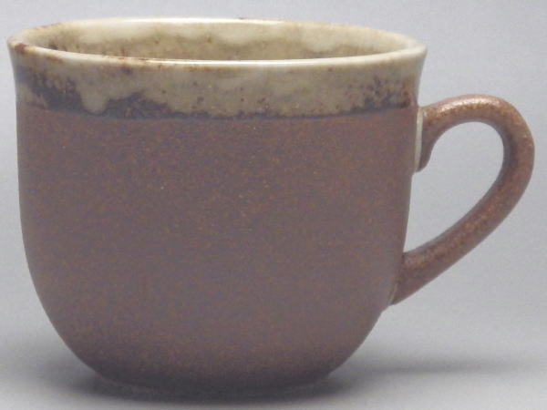 【B級品】白茶淵伊賀 反口コーヒーカップ [普段使いの食器]